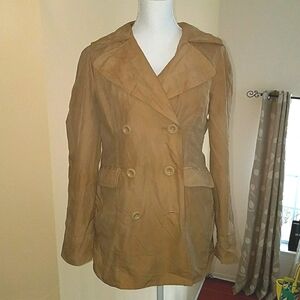 Classic Elements Khaki Raincoat Size S